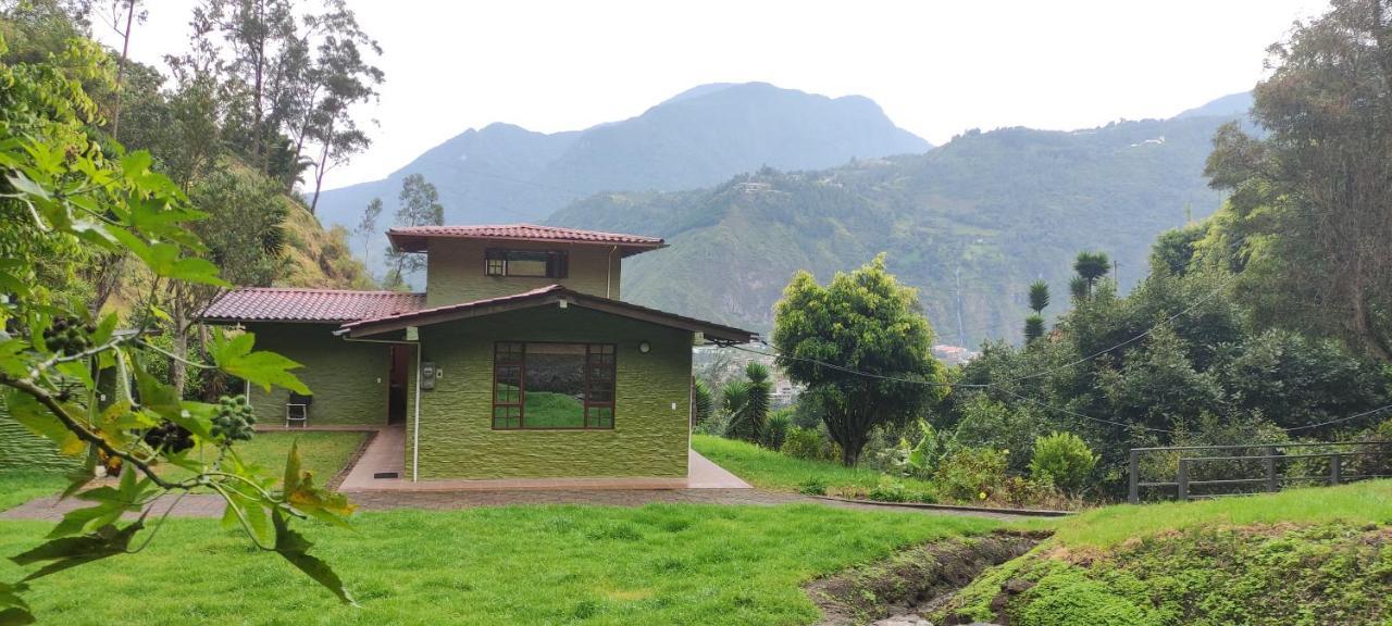 "Casa Verde" En Banos De Agua Santa Con Vista Al Volcan Tungurahua Esterno foto